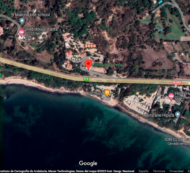 Mapa localización Camping Torre de la Peña y el Chozo